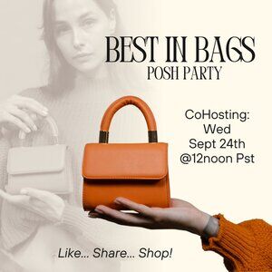BEST IN BAGS Posh Party Join me as I co-host on Sept 24th @12noon pst